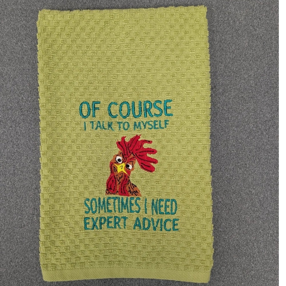 Of Course I Talk to Myself Sometimes I Need Expert Advice Kitchen Bar Tea Towel